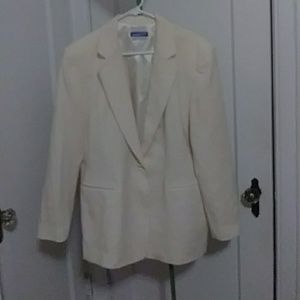 Pendleton Cream Wool Blazer